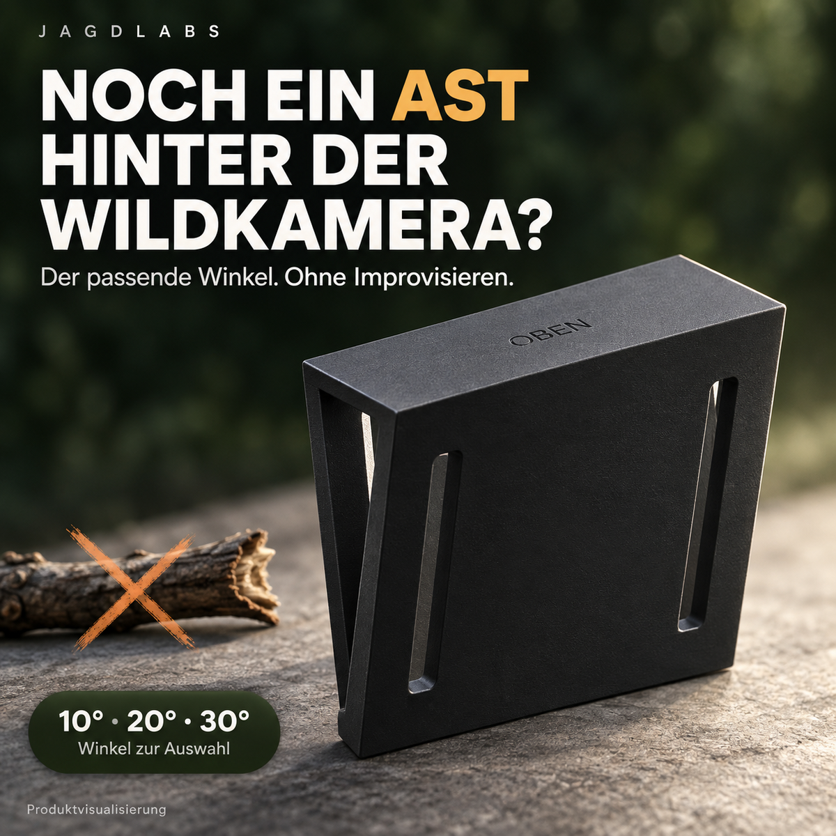 Wildkamera-Winkeladapter 10° / 20° / 30°
