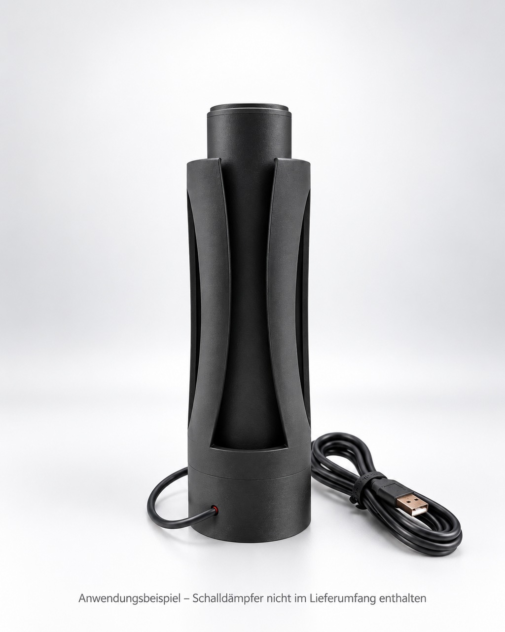 Schalldämpferhalter stehend 50 / 60 / 70 mm – optional mit USB-Ventilator